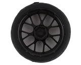 Yeah Racing Spec T Pre-Mounted On-Road Touring Tires w/CS Wheels (Black) (4) w/12mm Hex & 3mm Offset - Race Dawg RC