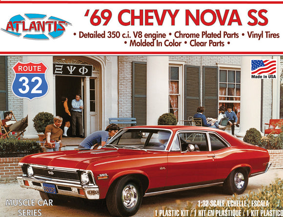 1/32 1969 Chevy Nova SS Route 32 Plastic Model Kit - Race Dawg RC