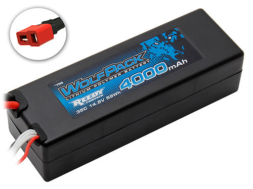 Wolfpack LiPo Battery, 4S 14.8V 4000mAh 35C - Race Dawg RC
