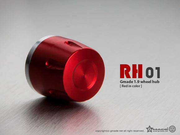 1.9 RH01 Wheel Hubs (Red) (4) - Race Dawg RC