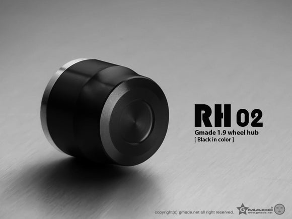 1.9 RH02 Wheel Hubs (Black) (4) - Race Dawg RC