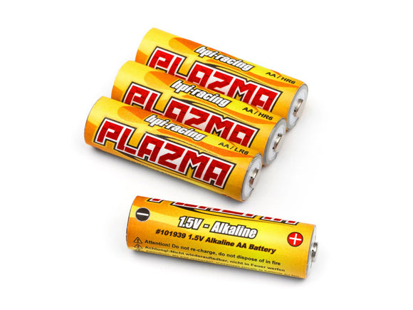 HPI Plazma 1.5V Alkaline AA Battery (4pcs) - Race Dawg RC