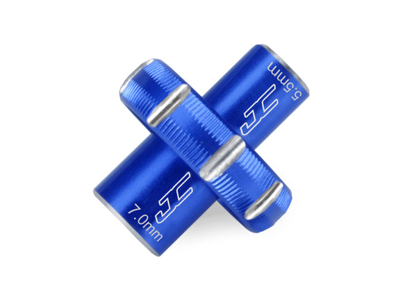 5.5 & 7.0mm Combo Thumb Wrench Blue - Race Dawg RC