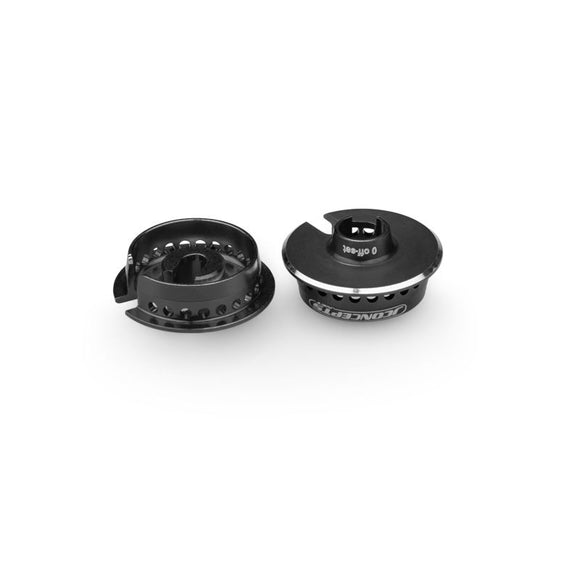 Fin, 13mm Spring Cup, 0mm Off-Set, Black, Fits Team - Race Dawg RC