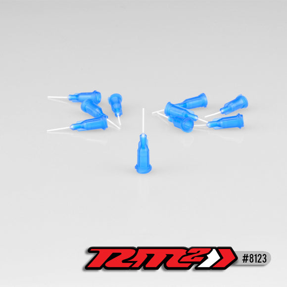 Glue Tip Needles, Thin Bore, Blue (10pcs) - Race Dawg RC