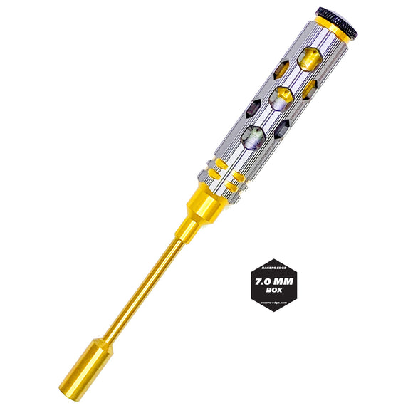 7mm Nut Driver Gold Ink Honeycomb Handle w/ Titanium - Race Dawg RC
