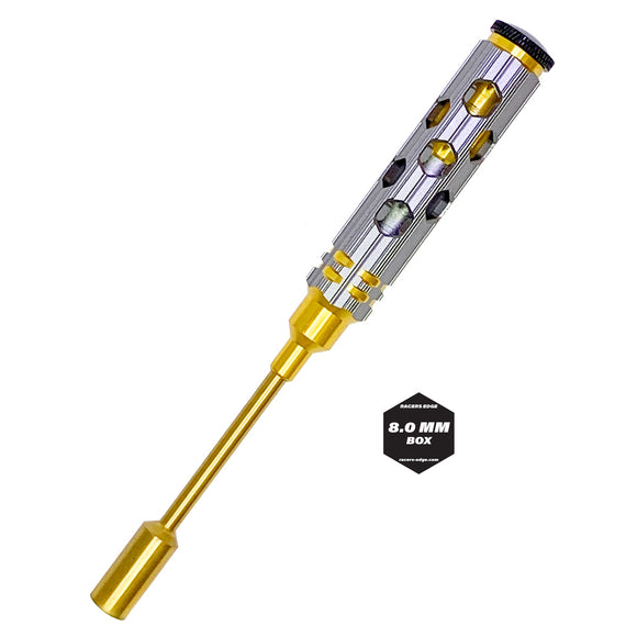 8mm Nut Driver Gold Ink Honeycomb Handle w/ Titanium - Race Dawg RC