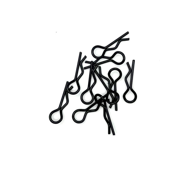 6mm Body Clips for Axial SCX6 Black (10pcs) - Race Dawg RC