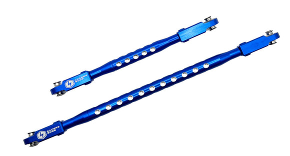 Aluminum CNC Steering Rod Set for Axial SCX6 Blue - Race Dawg RC