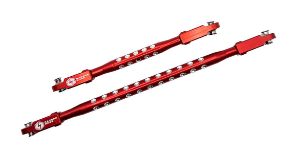 Aluminum CNC Steering Rod Set for Axial SCX6 Red - Race Dawg RC