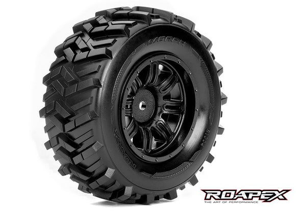 Morph 1/10 Shortcourse Tire Black Wheel with 12mm Hex - Race Dawg RC
