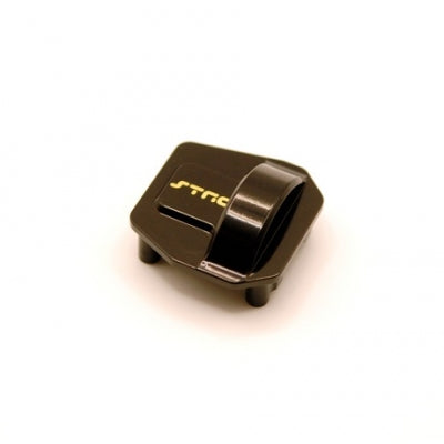CNC Machined Brass Diff Cover, for SCX10 Pro Comp, Black - Race Dawg RC