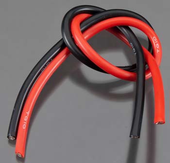 10 Gauge Super Flexible Wire - 1' ea. Black and Red - Race Dawg RC
