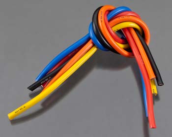 10 Gauge Super Flexible Wire - 1' ea. Black, Red, Blue, - Race Dawg RC