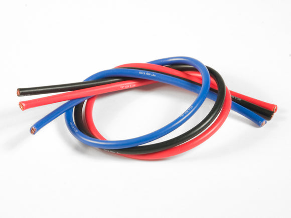 13 Gauge Super Flexible Wire- 1' ea. Black, Red, Blue - Race Dawg RC