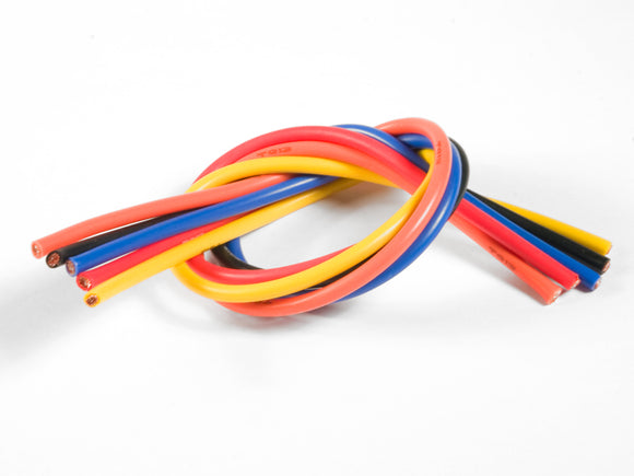 13 Gauge Super Flexible Wire- 1' ea. Black, Red, Blue, - Race Dawg RC
