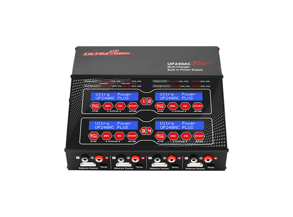 UP240 AC PLUS 240W 4-PORT Multi-Chemistry AC/DC Charger - Race Dawg RC