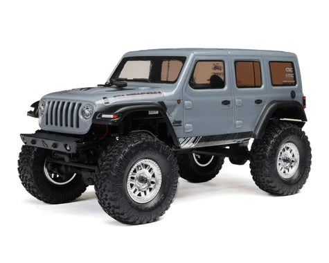 !!!Pre Order!!! Axial SCX24 Jeep Wrangler JLU 4WD RTR Scale Mini Rock Crawler (Grey) w/2.4GHz Radio, Battery & Charger - Race Dawg RC