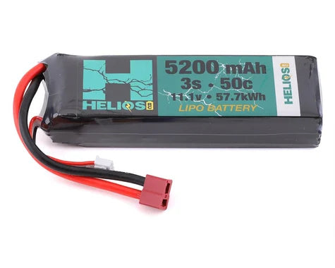 Helios RC 3S 50C LiPo Battery w/Deans Connector (11.1V/5200mAh) - Race Dawg RC