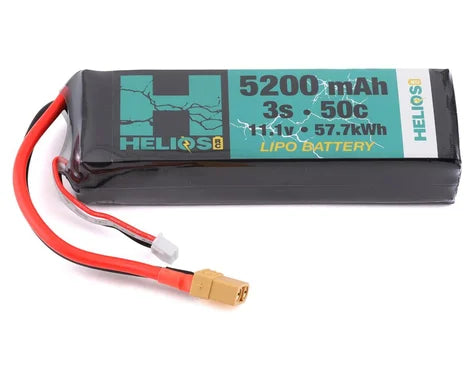 Helios RC 3S 50C LiPo Battery w/XT60 Connector (11.1V/5200mAh) - Race Dawg RC