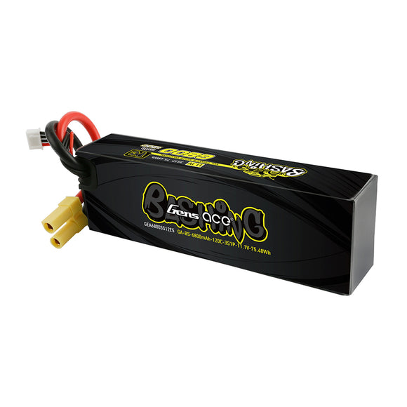 Gens Ace Bashing Series 6800mAh 11.1V 120C 3S1P Lipo Battery Pack With EC5 Plug - Race Dawg RC