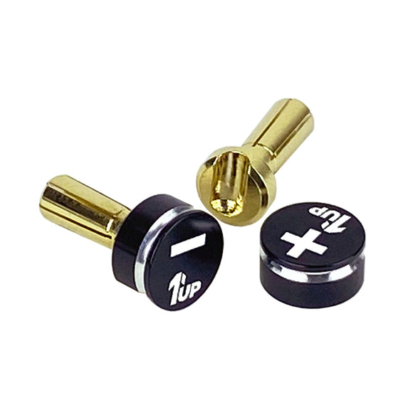 LowPro Bullet Plugs & Grips - 4mm - Balck/Black - Race Dawg RC
