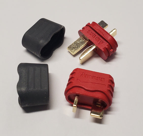 Deans-type battery connectors for popular RC vehicles 1 Pair - Race Dawg RC