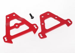 Traxxas TRA5323R   BULKHEAD TIE BARS, FRONT & REAR (RED-ANODIZED ALUMINUM) - Race Dawg RC