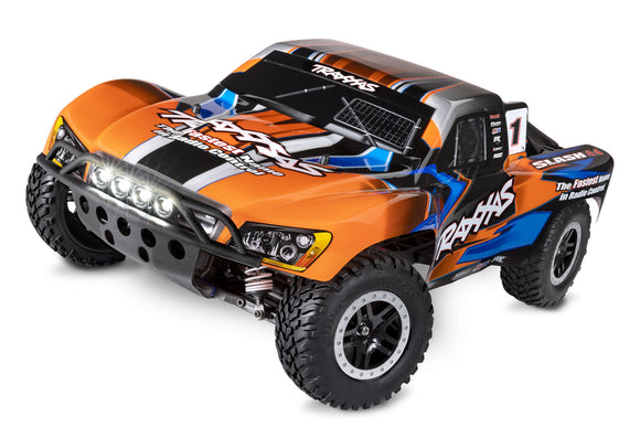 68054-61-ORNG Slash 4X4 1/10 scale 4WD short course truck Orange W/ LED Lights - Race Dawg RC