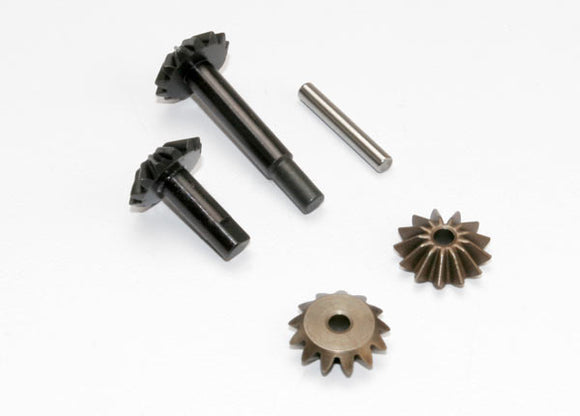 Gear set, center differential (output gears (2)/ spider gears (2)/ spider gear shaft) - Race Dawg RC