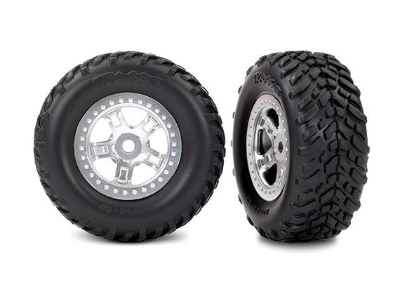 T&W SCT STN CHRM WHL/SCT TIRES - Race Dawg RC