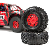 1/7 MOJAVE 6S V2 4WD BLX Desert Truck with Spektrum Firma RTR, Red/Black - Race Dawg RC