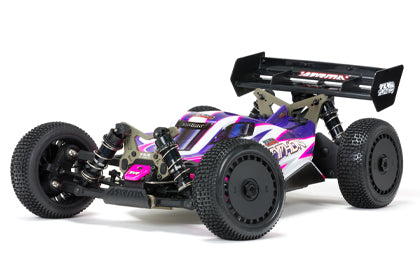1/8 TLR Tuned TYPHON 4WD Roller Buggy, Pink/Purple - Race Dawg RC
