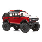 ***PRE-ORDER *** AXI00006T1 1/24 SCX24 2021 Ford Bronco 4WD Truck Brushed RTR, Red - Race Dawg RC