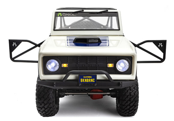 1/10 SCX10 III Early Ford Bronco 4WD RTR, White - Race Dawg RC
