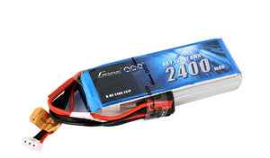 Gens Ace 2400mAh 7.4V RX 2S1P Lipo Battery Pack with JST-SYP plug - Race Dawg RC