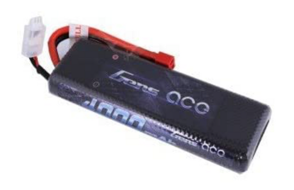 Gens ace 4000mAh 7.4V 45C 2S1P Hard Case Lipo Battery Pack 8# with Deans plug - Race Dawg RC