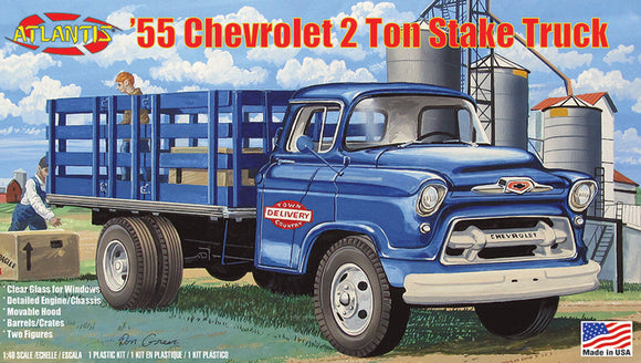 1/48 1955 Chevy Stake Truck Plastic Model Kit - Race Dawg RC