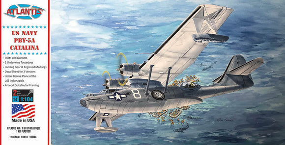1/104 PBY-5A US Navy Catalina Seaplane US Navy Plastic Model - Race Dawg RC