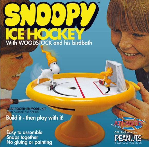Snoopy Ice Hockey Game with Woodstock Snap Plastic Model - Race Dawg RC