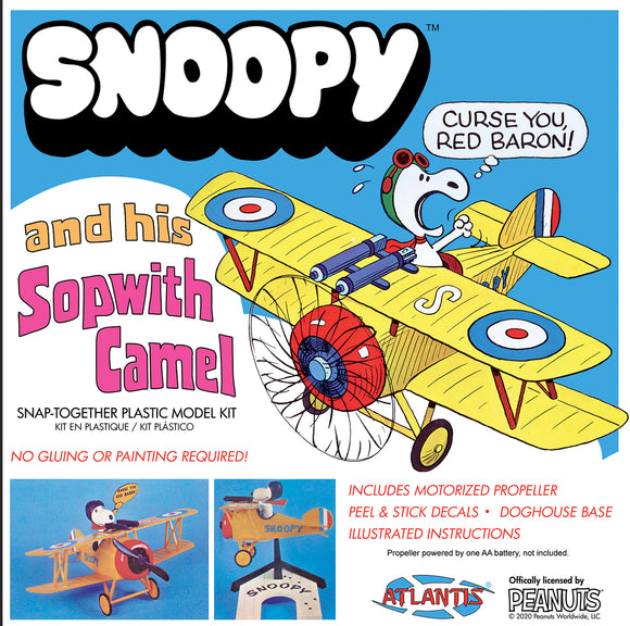 Snoopy and His Sopwith Camel Snap Plastic Model Kit - Race Dawg RC