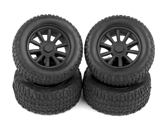 SC28 Wheels and Tires Mounted - Race Dawg RC