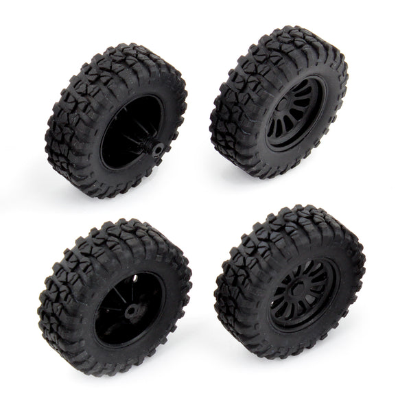 MT28 Front and Rear Wheels and Tires, Mounted - Race Dawg RC