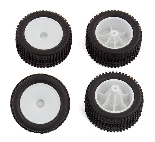 RC28T Mounted Wheels and Tires - Race Dawg RC