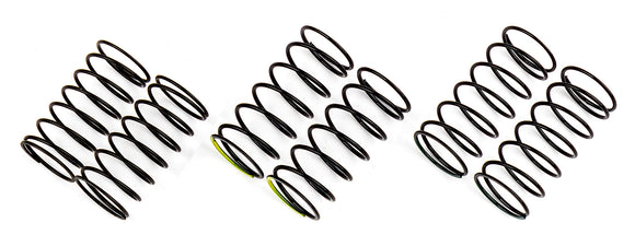 FT 10mm Front Spring Set. Green 8.0, black 7.5, yellow 7 - Race Dawg RC