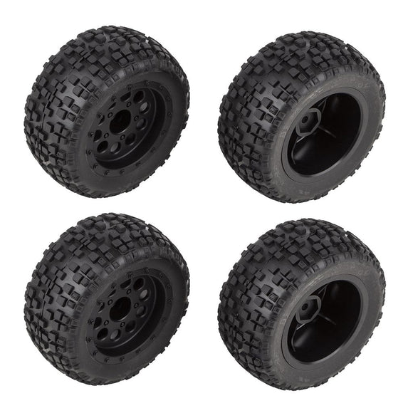 Reflex 14MT Tires and Wheels, Mounted - Race Dawg RC