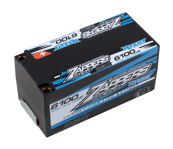 Zappers SG4 6100mAh 85C 15.2V Shorty Battery Pack - Race Dawg RC