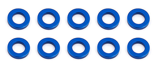Ballstud Washers 5.5 x 1.0mm Blue Aluminum (10) - Race Dawg RC