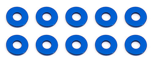 Bulkhead Washers, 7.8 x 1.0mm Blue Aluminum (10) - Race Dawg RC