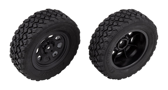 Pro2 LT10SW Front Wheels and Tires, Mounted - Race Dawg RC